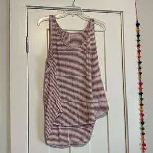 Old navy white and maroon tank top